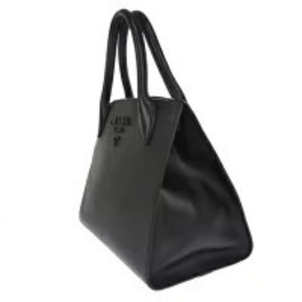 Prada leather Tote Saffiano Monochrome Black